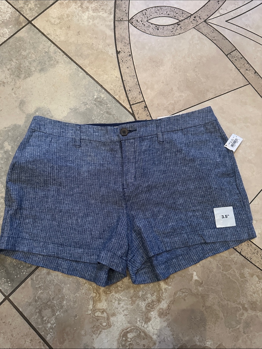 Old Navy Blue Textured Women's Shorts